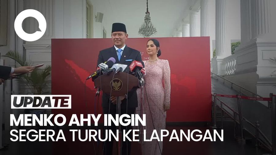 Video AHY Jadi Menko Infrastruktur, Mau Segera Turun ke Lapangan