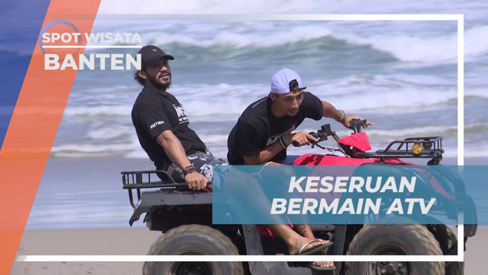 Menikmati Keseruan Bermain ATV di Tepi Pantai Goa Langir, Banten