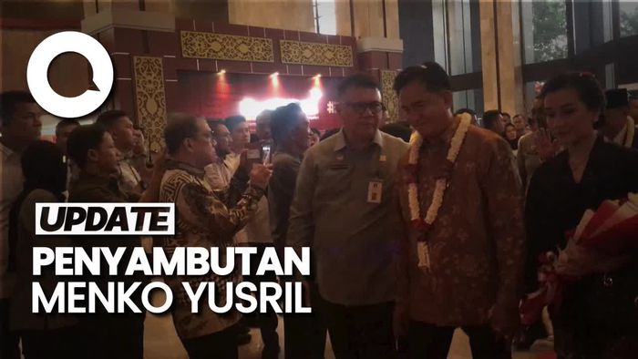 Video: Penyambutan Menko Yusril Beserta Menteri-Wamen Seusai Pelantikan