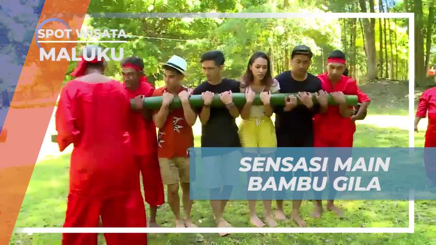 Menghadapi Tantangan Sensasi Bambu Gila di Ambon