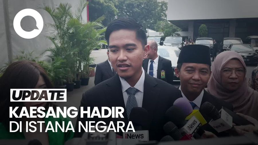 Video: Kaesang Datang ke Istana Negara, Temani Kader PSI Dilantik Jadi Menteri