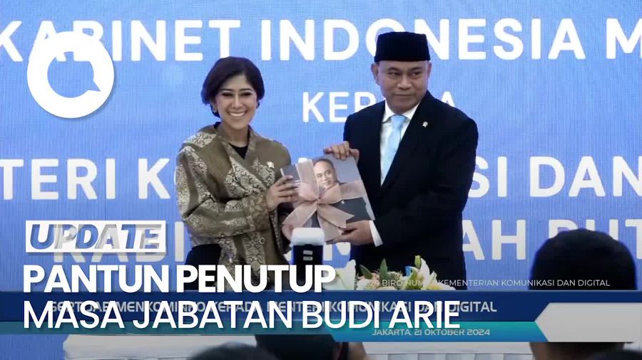 Video: Pantun Penutup Budi Arie saat Lepas Jabatan Menkominfo