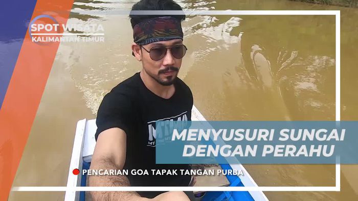 Menyusuri Sungai dengan Perahu di Hutan Kalimantan Timur