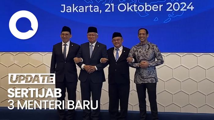 Video: Momen Sertijab Nadiem Makarim ke 3 Menteri Prabowo