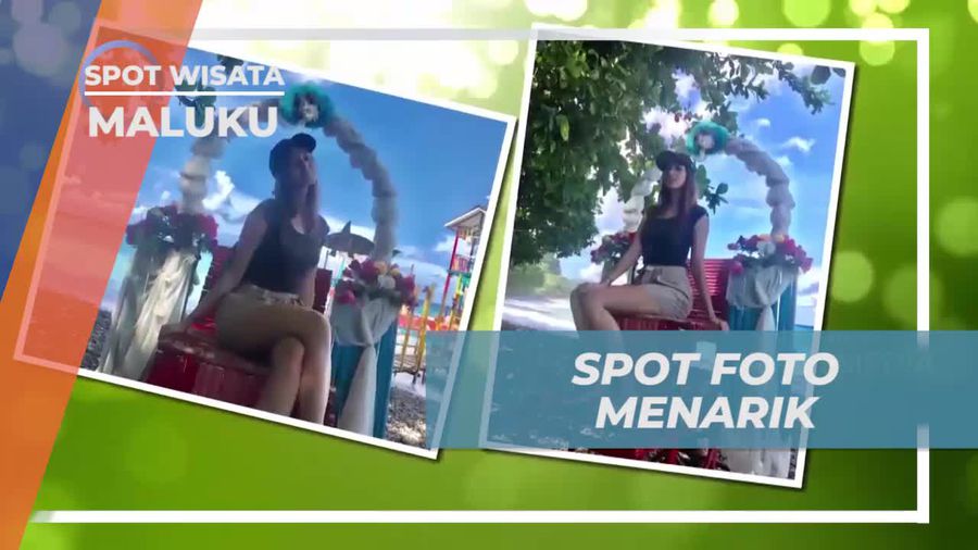 Berfoto di Spot Menarik Pantai Pancuran Kuning Maluku