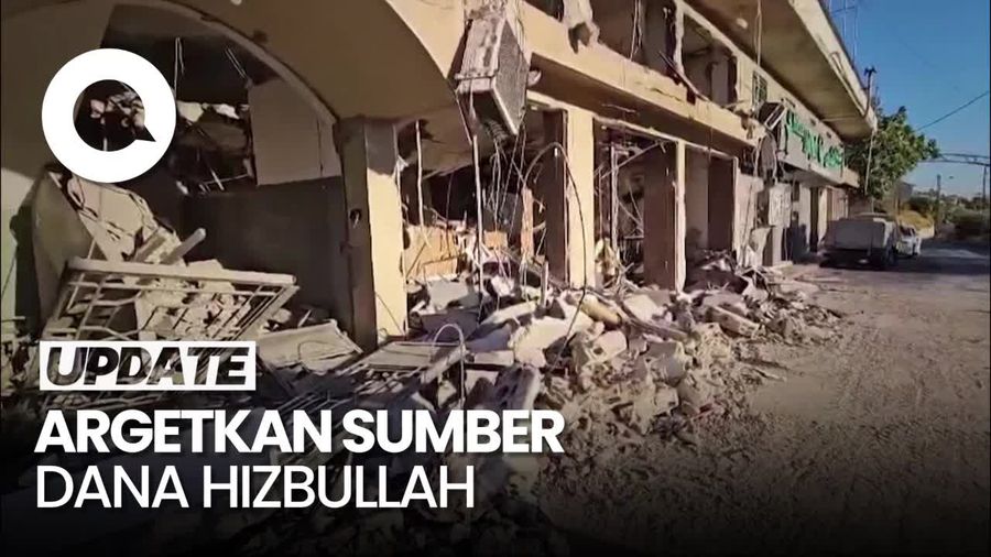 Video: Israel Bombardir Badan Keuangan yang Mendanai Hizbullah