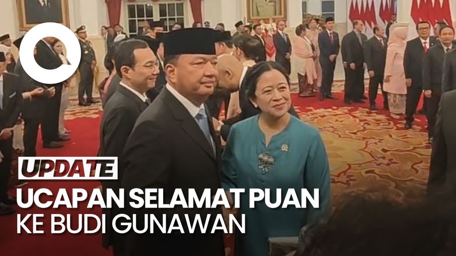 Video: Budi Gunawan Dilantik Jadi Menteri Prabowo, Puan Beri Ucapan Selamat