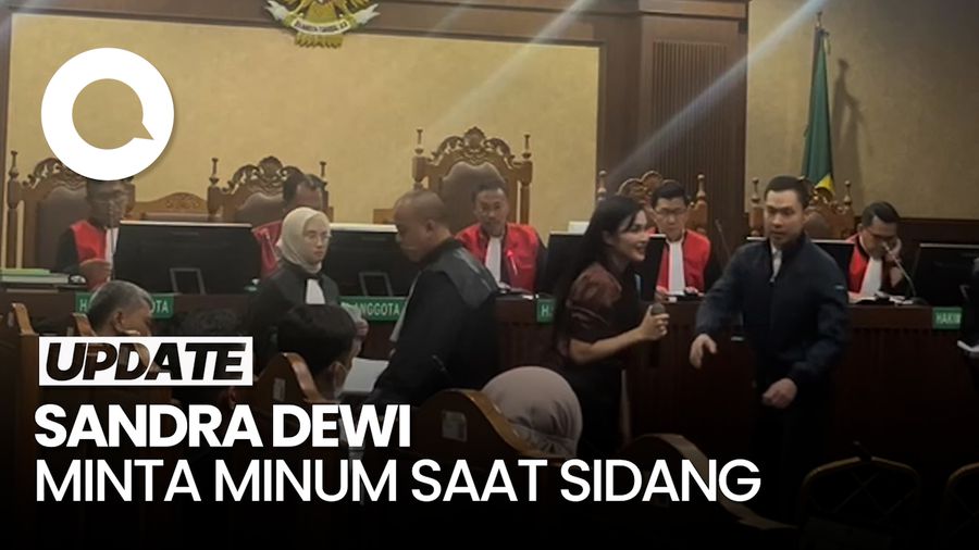 Video: Momen Sandra Dewi Minta Minum di Sidang saat Ditanyai soal Tas Mewah