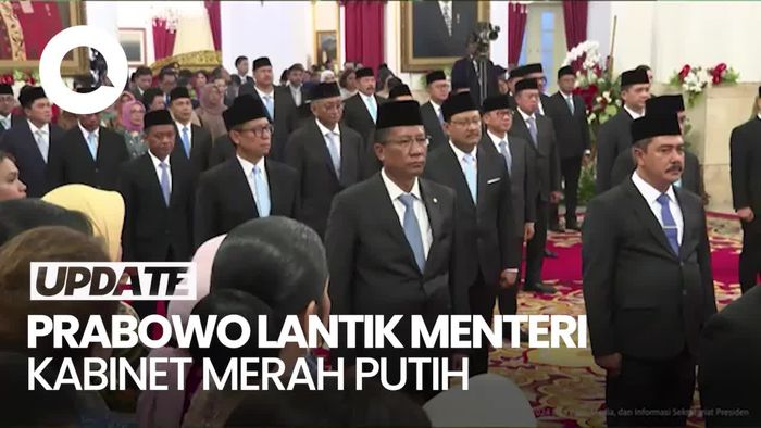 Video Momen 48 Menteri Kabinet Merah Putih Prabowo-Gibran Resmi Dilantik