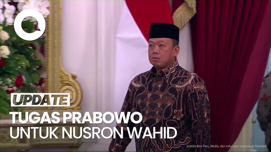 Video Nusron Wahid Jadi Menteri ATR, Ini Tugas dari Prabowo