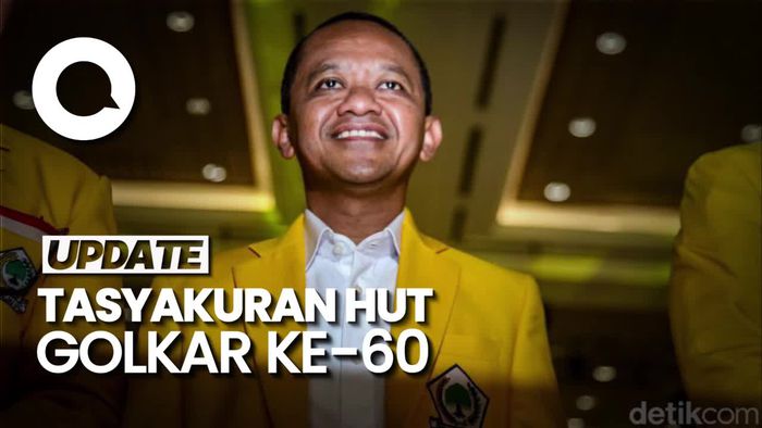 Video: Bahlil Jelaskan Ketidakhadiran Airlangga di Tasyakuran HUT Golkar