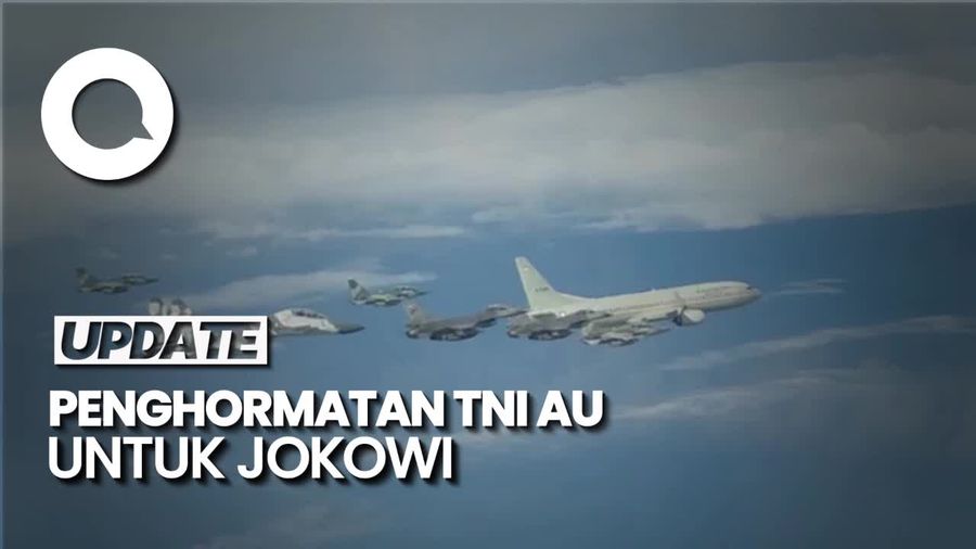 Video Saling Hormat Jokowi-Pilot Jet Tempur Saat di Udara