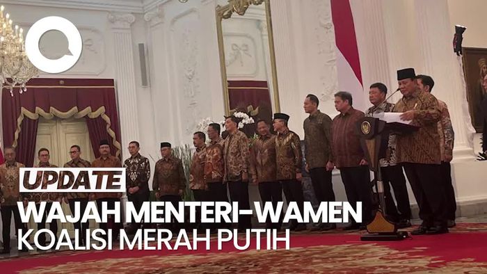 Video Wajah-wajah Menteri-Wamen di Kabinet Prabowo-Gibran