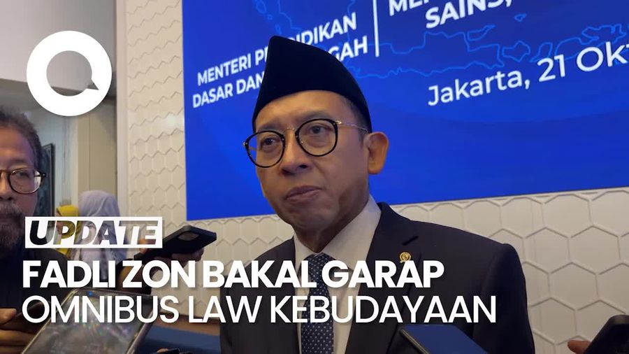 Video: Rencana Fadli Zon Seusai Dilantik Jadi Menteri Kebudayaan