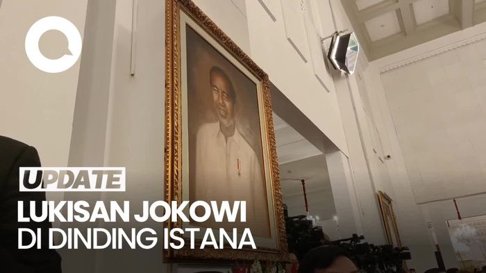 Video Lukisan Jokowi Sudah Terpampang di Istana Negara