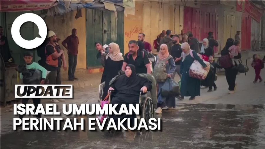 Video: Warga Palestina Berbondong-bondong Tinggalkan Beit Lahia