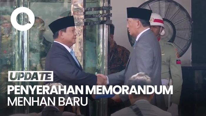 Video: Momen Penyerahan Memorandum Prabowo ke Menhan Sjafrie