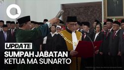  Presiden Prabowo Saksikan Sumpah Jabatan Ketua MA Sunarto