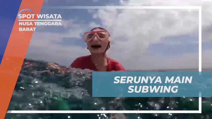 Asiknya Bermain Subwing di Laut Gili Trawangan, Nusa Tenggara Barat