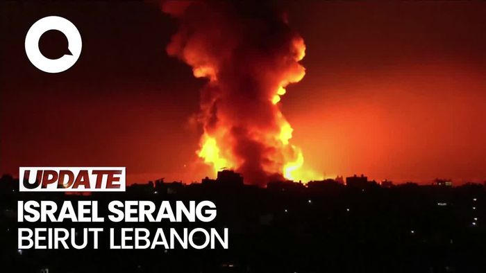 Video Ledakan Besar di Beirut Lebanon Akibat Serangan Israel