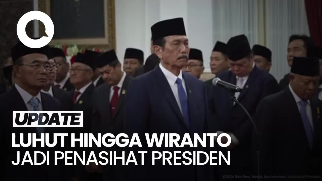 Video Prabowo Lantik Luhut Hingga Wiranto Jadi Penasihat Khusus Presiden