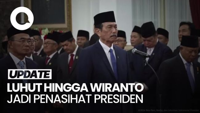 Video Prabowo Lantik Luhut hingga Wiranto Jadi Penasihat Khusus Presiden