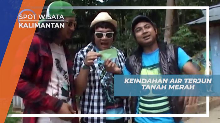 Menikmati Keindahan Air Terjun Tanah Merah di Kalimantan
