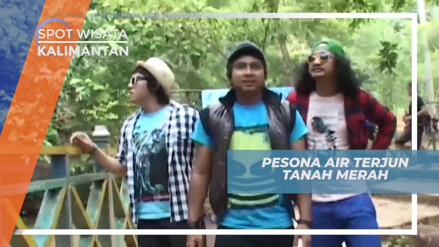 Menikmati Indahnya Air Terjun Tanah Merah di Kalimantan
