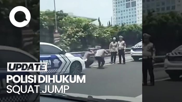 Video: Heboh Polisi Dihukum Squat Jump di Pinggir Tol, Begini Faktanya