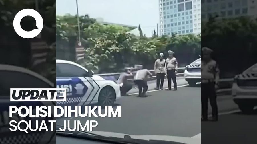 Video: Heboh Polisi Dihukum Squat Jump di Pinggir Tol, Begini Faktanya