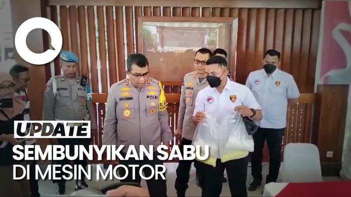 Video: Sembunyikan Sabu 4,9 Kg di Mesin Motor, 1 Pria di Lombok Ditangkap