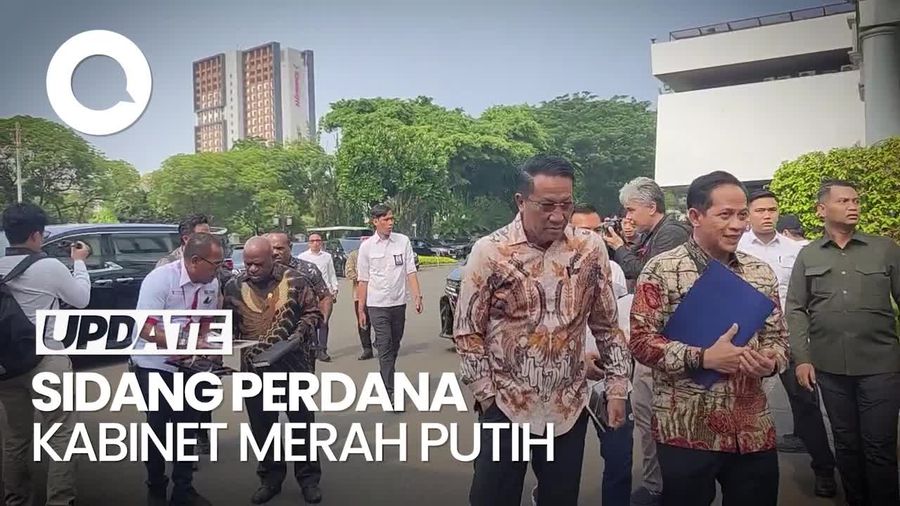 Video: Menteri-menteri Merapat ke Istana Jelang Sidang Kabinet Perdana