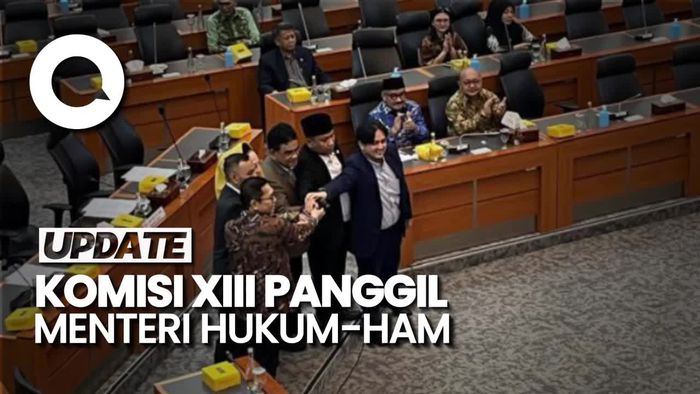 Video: Komisi XIII Bakal Panggil Menteri Hukum hingga HAM Pekan Depan