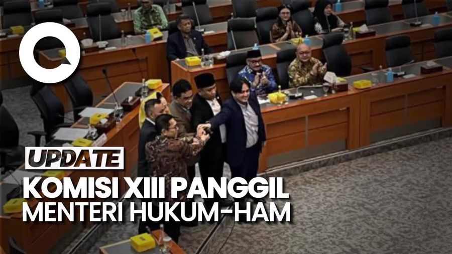 Video: Komisi XIII Bakal Panggil Menteri Hukum hingga HAM Pekan Depan