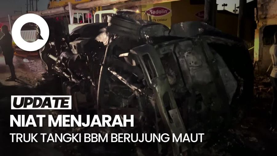 Video: Truk Tangki BBM Terguling dan Meledak di Uganda, 11 Orang Tewas