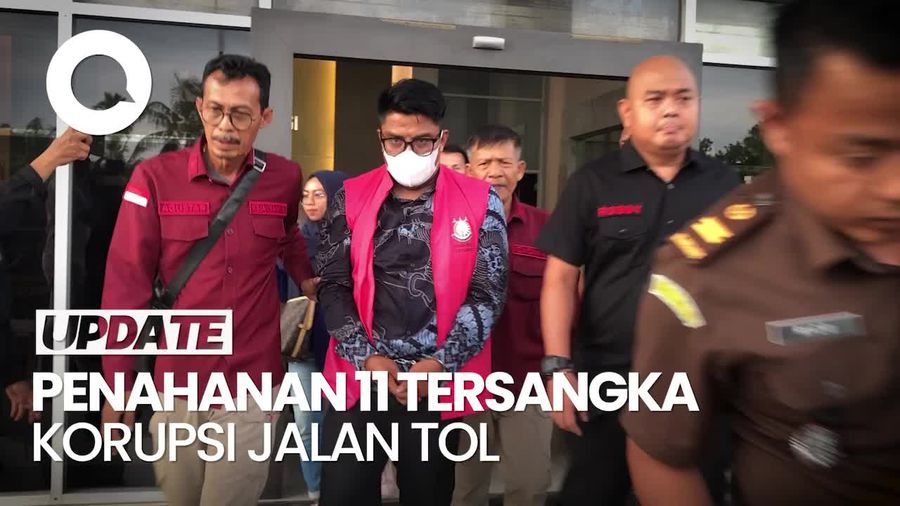 Video: Penahanan 11 Tersangka Korupsi Jalan Tol Padang-Pekanbaru!
