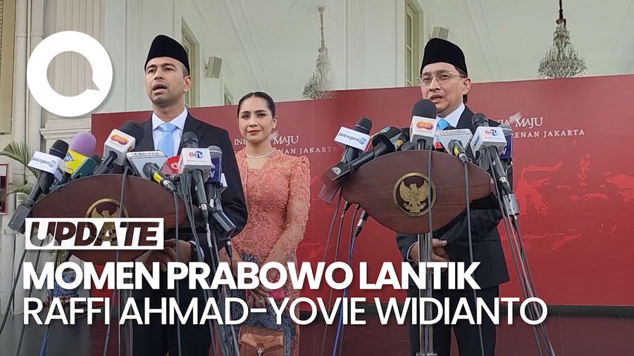 Video: Lihat Lagi Momen Raffi Ahmad-Yovie Dilantik Jadi Utusan dan Stafsus Presiden