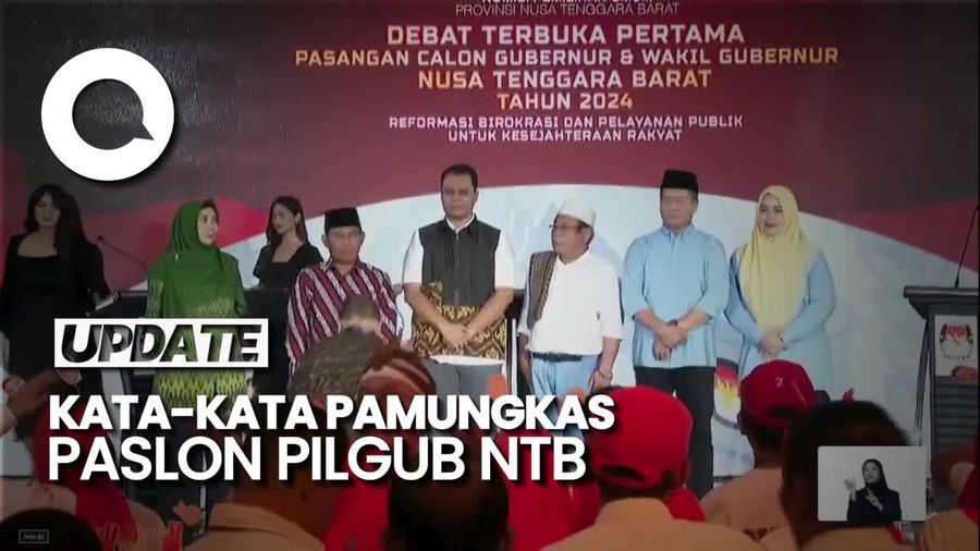 Video: Janji Ketiga Paslon Pilgub NTB saat Menutup Debat Perdana