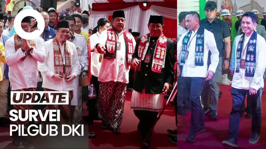 Video Survei LSI: RIDO 37,4%, Dharma-Kun 6,6 %, Pramono-Rano 41,6%