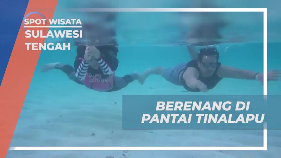 Berenang dan Nikmati Air Laut Jernih di Pantai Tinalapu, Sulawesi Tengah