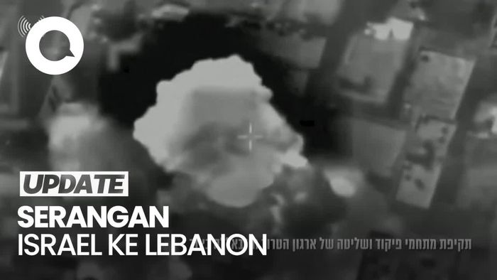 Video Israel Pamer CCTV Serangan Roket ke Kota Tirus Lebanon