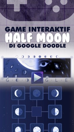 Video: Main Game Kartu Half Moon di Google Doodle, Ayo Dicoba! 