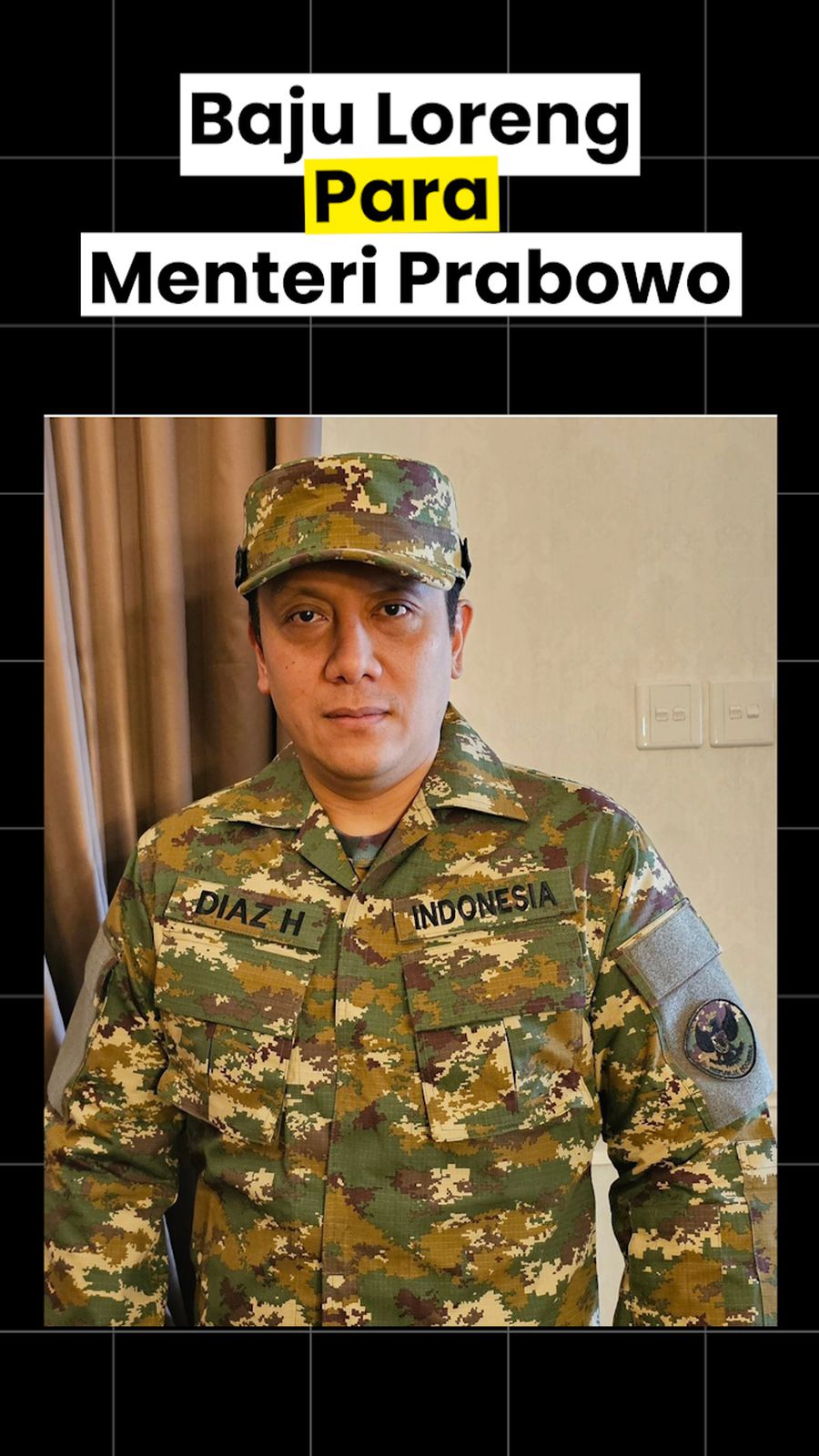 Video Baju Loreng yang akan Dipakai Menteri Prabowo di Retret Akmil Magelang
