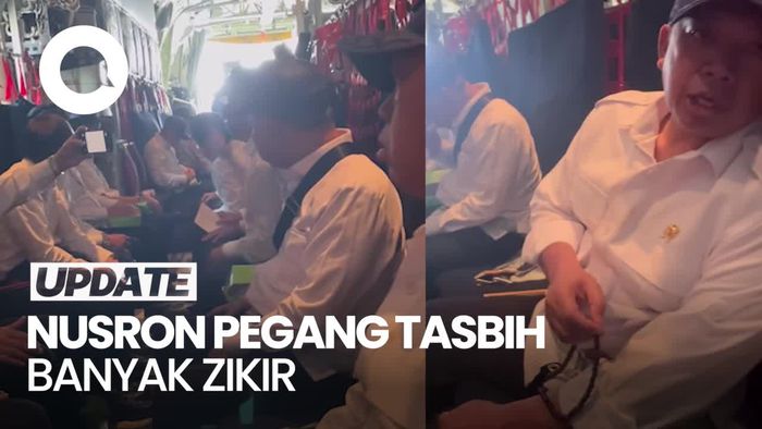 Video Kala Nusron Wahid Pegang Tasbih dan Banyak Zikir di Pesawat Super Hercules