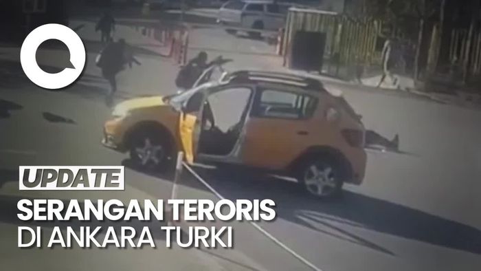 Video: Detik-detik Kelompok Teroris Serang Markas Perusahaan Dirgantara Turki