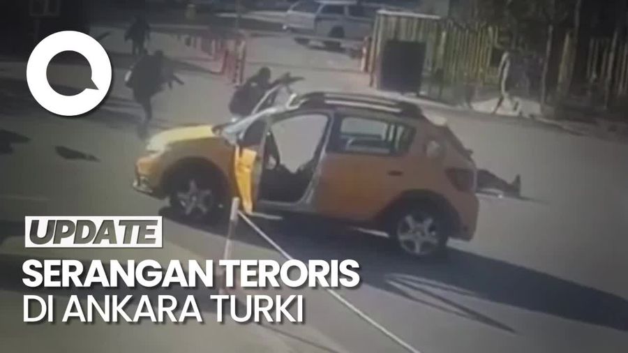Video: Detik-detik Kelompok Teroris Serang Markas Perusahaan Dirgantara Turki