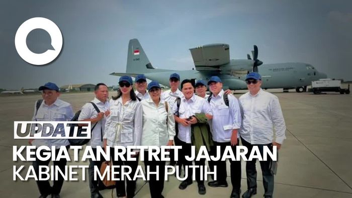 Video Serba-serbi Retret Menteri di Magelang: Naik Hercules-Pakai Baju Loreng