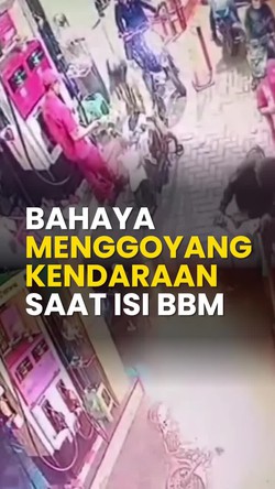Video: Waspada Motor Terbakar gegara Digoyang saat Isi BBM!
