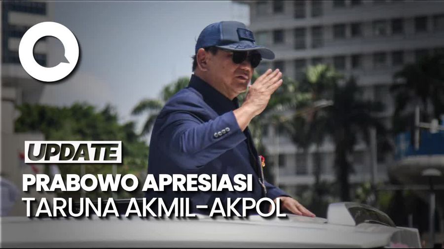 Video Prabowo Ucapkan Terima Kasih ke Taruna Akmil-Akpol Seusai Parade Senja
