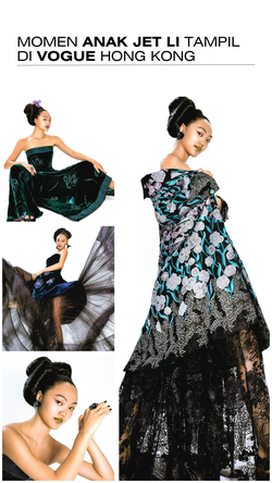 Video: Potret Putri Jet Li Jadi Model Majalah Vogue Hong Kong